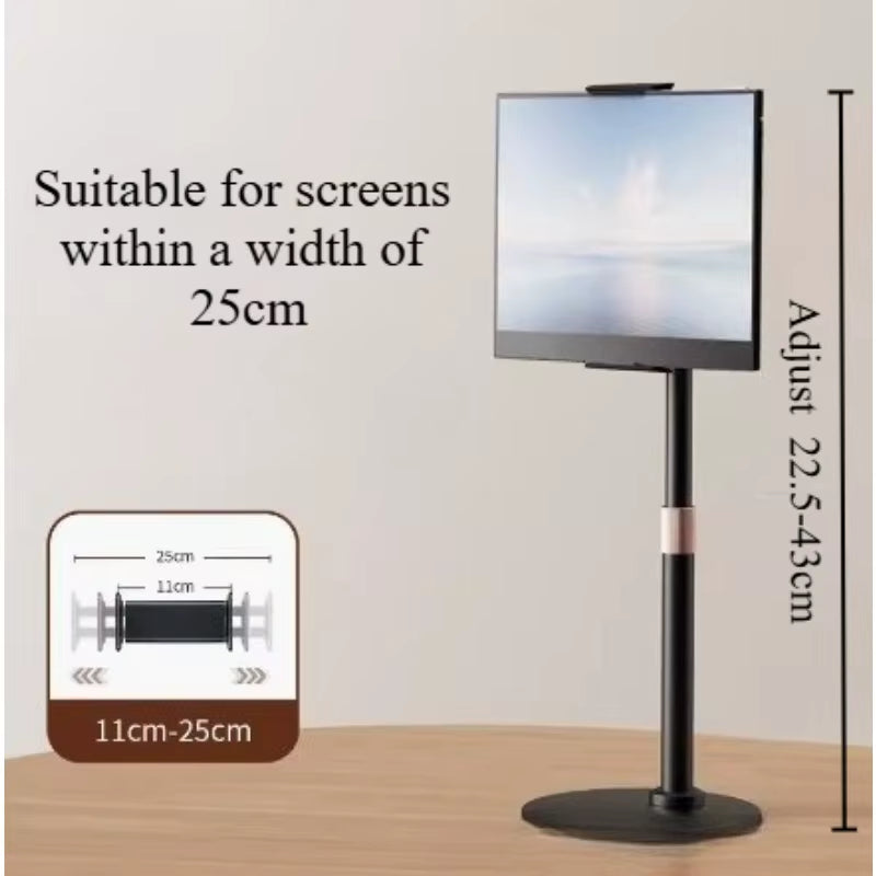 Universal Monitor Stand Adjustable Height Desktop Monitor Bracket for 4.7-17.3 Inch Phone Tablet Monitor Support Holder
